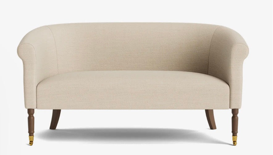 Clemence Oatmeal Settee 60"