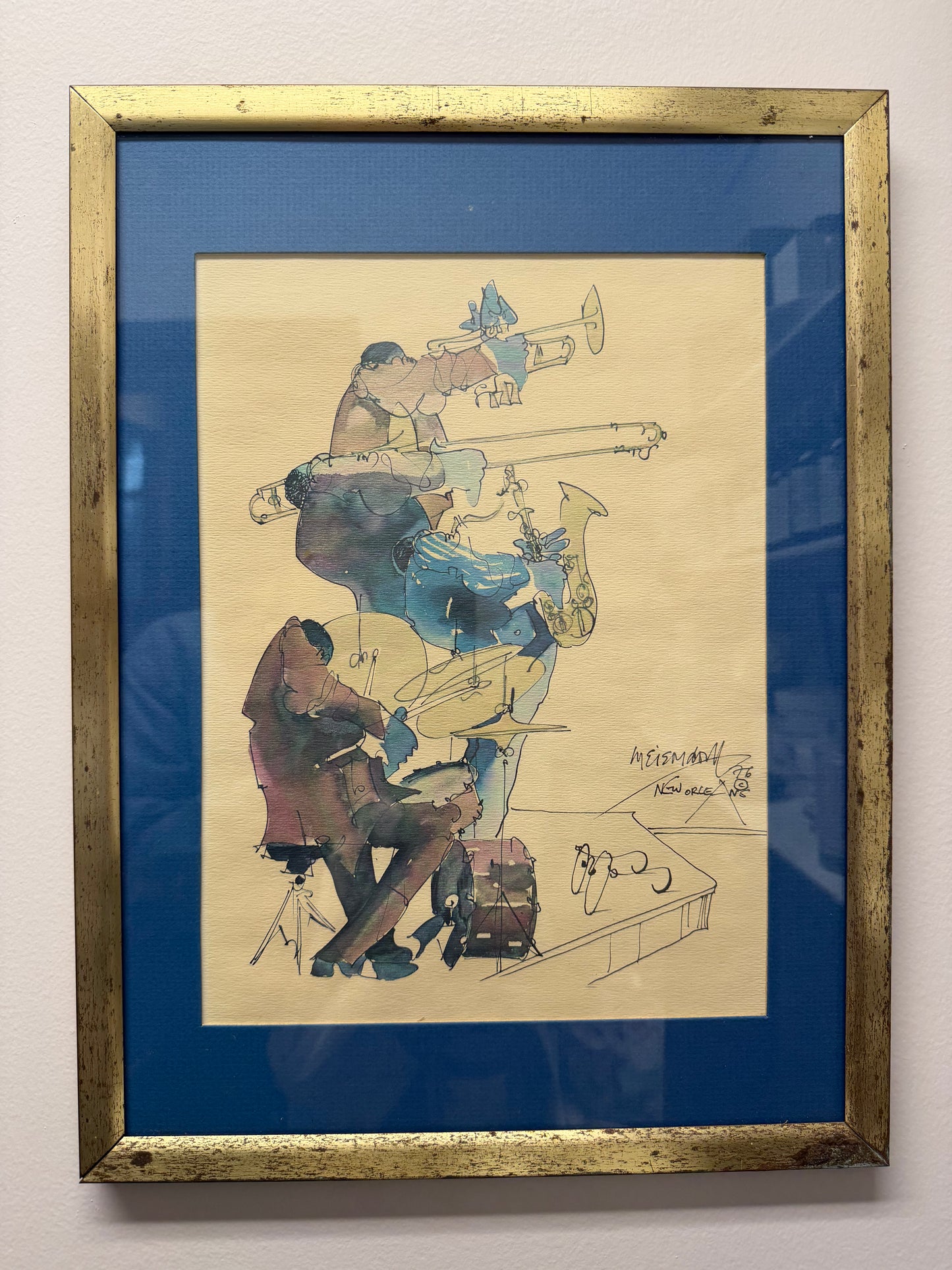 For Madeline: Leo Meiersdorff 1976 signed watercolor