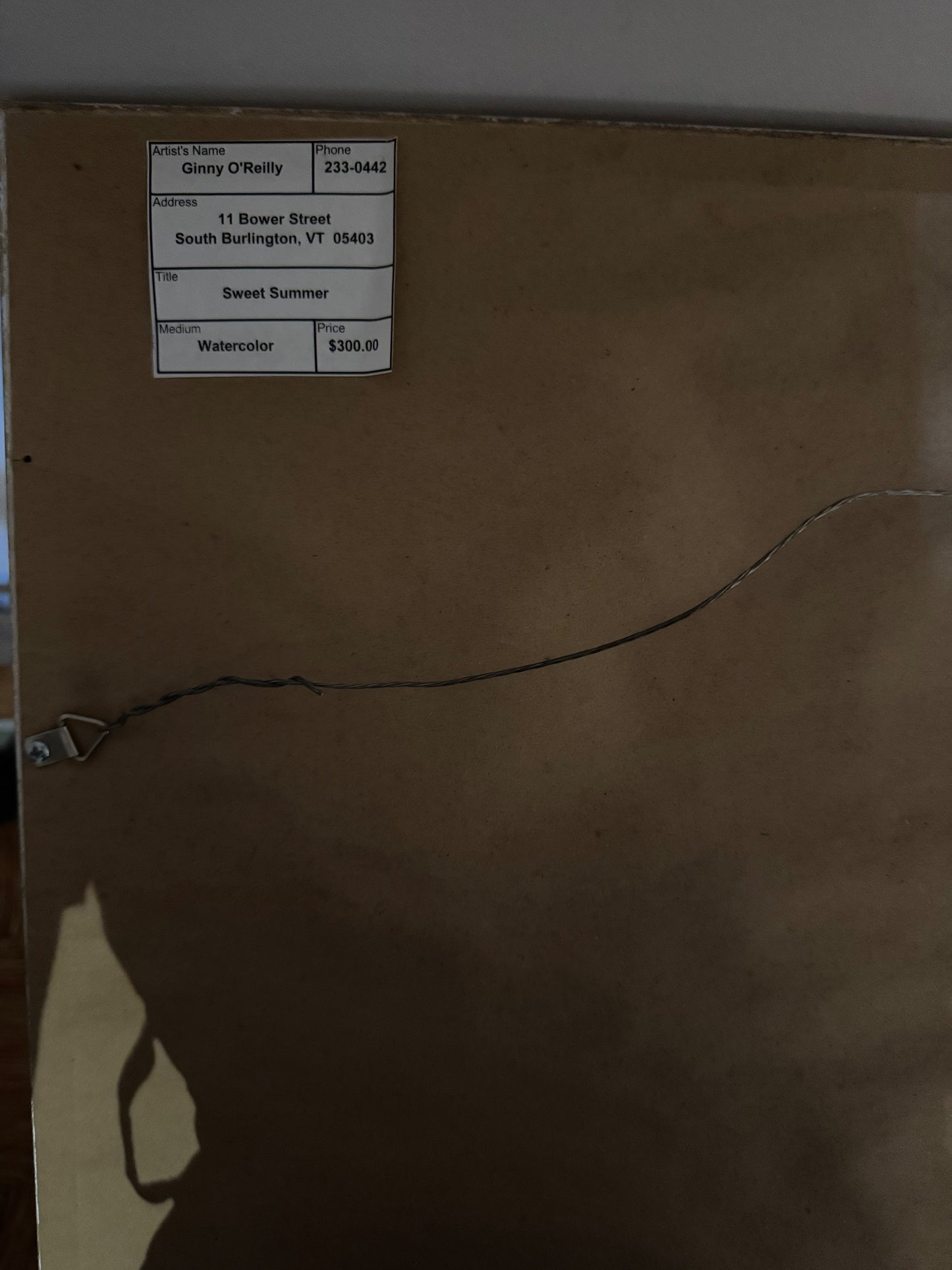 "Sweet Summer" watercolor