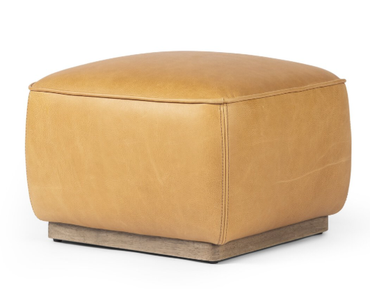 Sinclair Square Ottoman- Butterscotch 21"