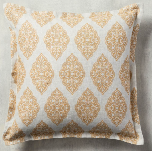 Sadie reversible block print pillow