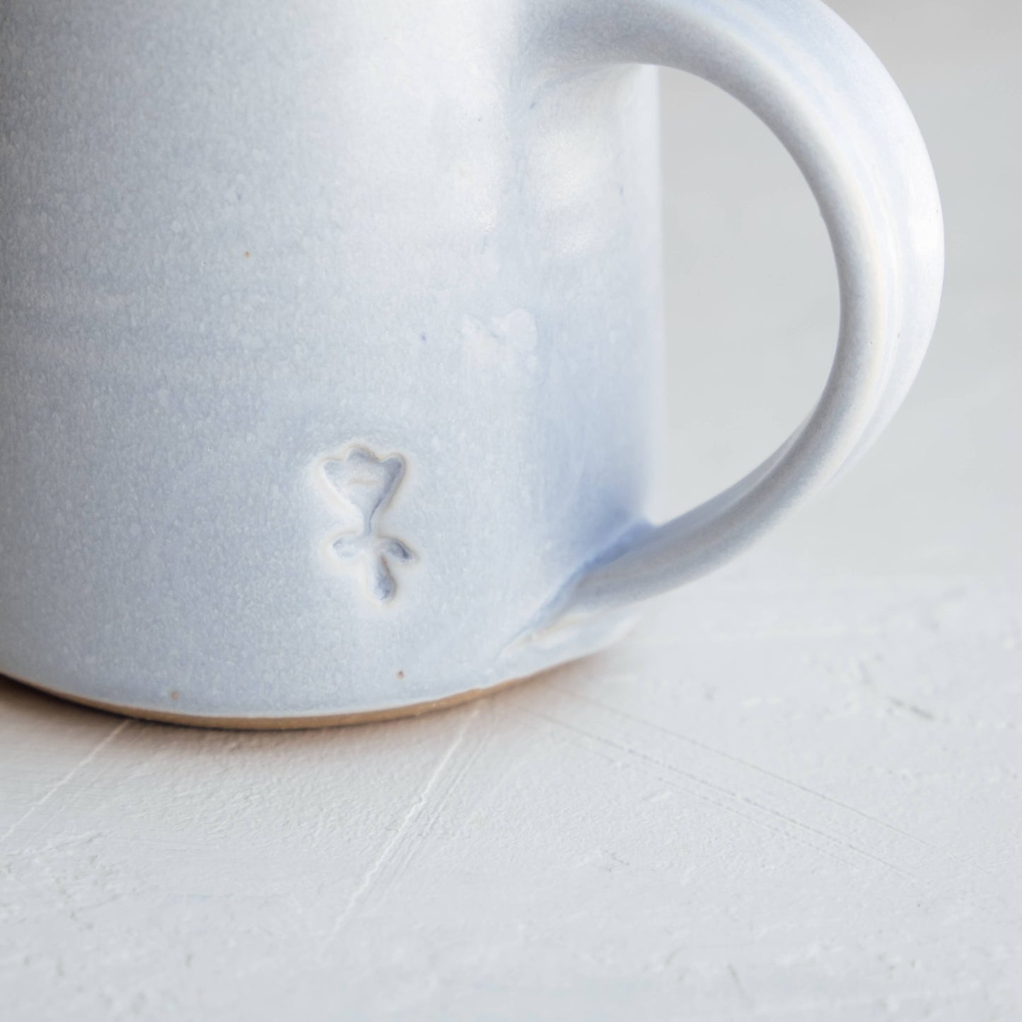 Handmade Stamped Ceramic Tulip Coffee Mug