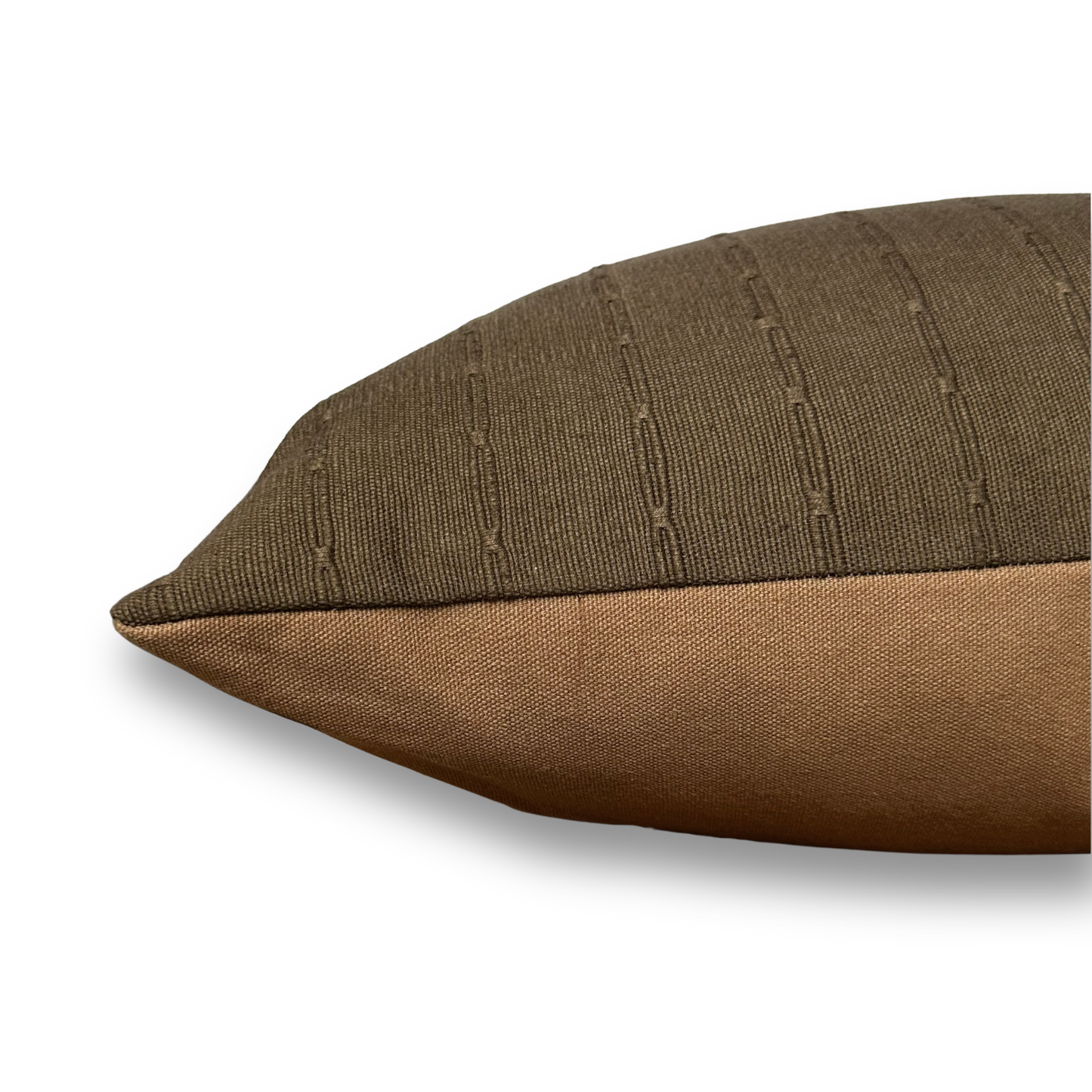 Graham | Cedar Brown Woven Stripe Pillow