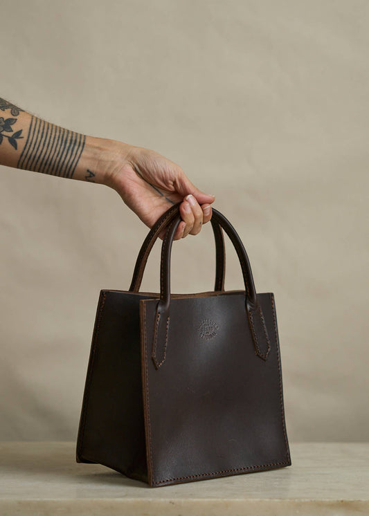 Leather Dock Bag, Petite Brown Latigo