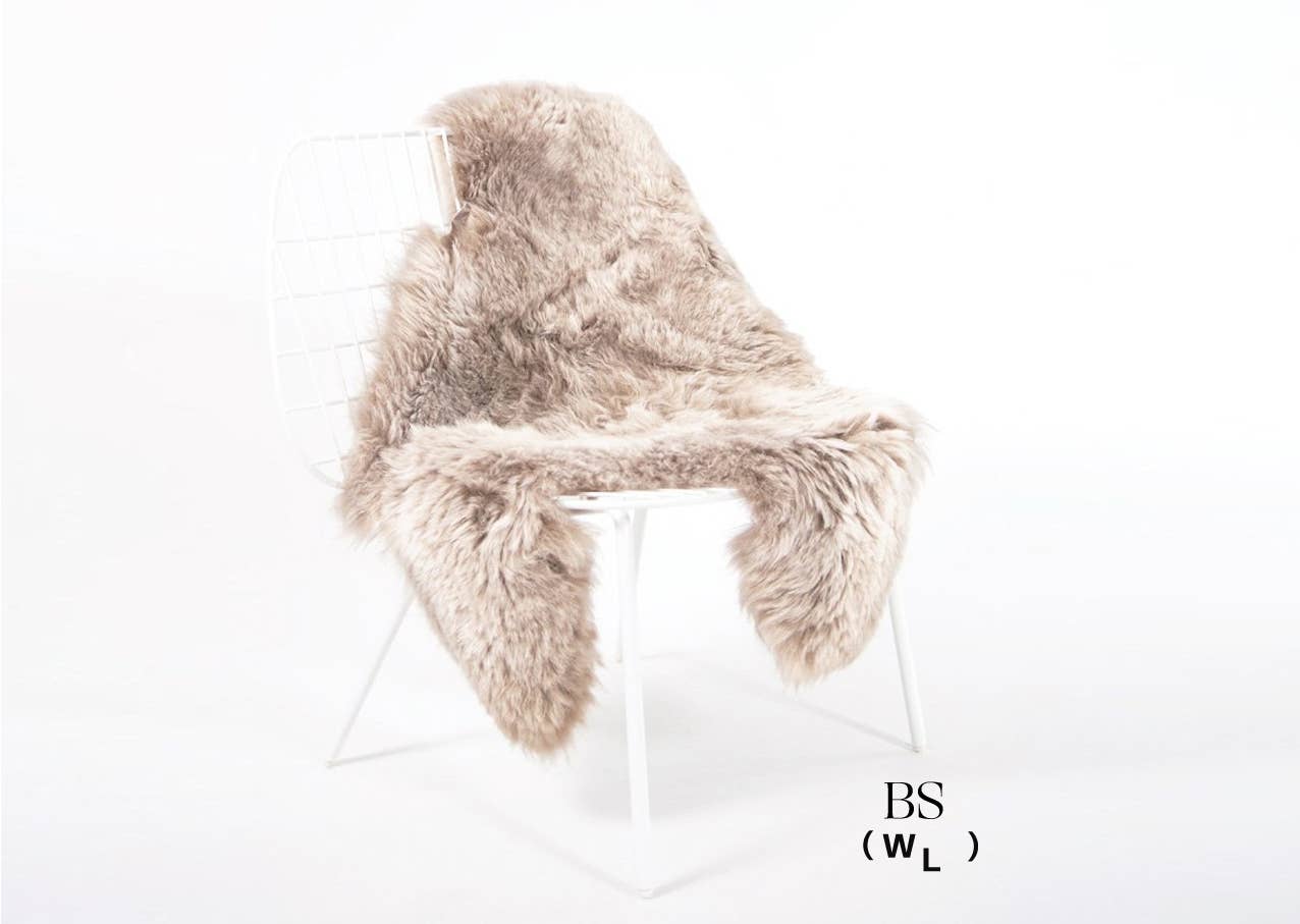 Shorn Nude Icelandic Sheepskin Throw Rug