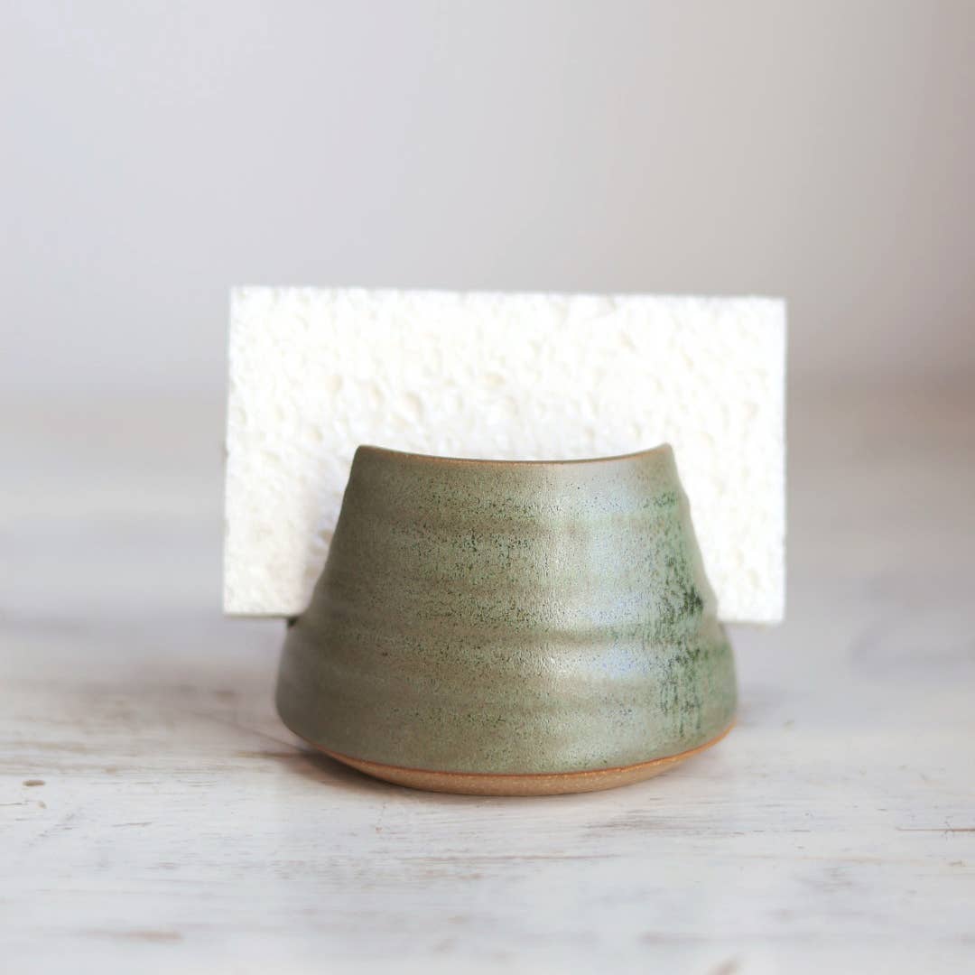 Sponge Holder in Moss Green