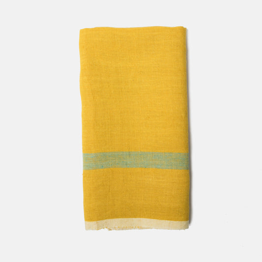 Laundered Linen Lime/Aqua Towels 20x30 - Set of 2