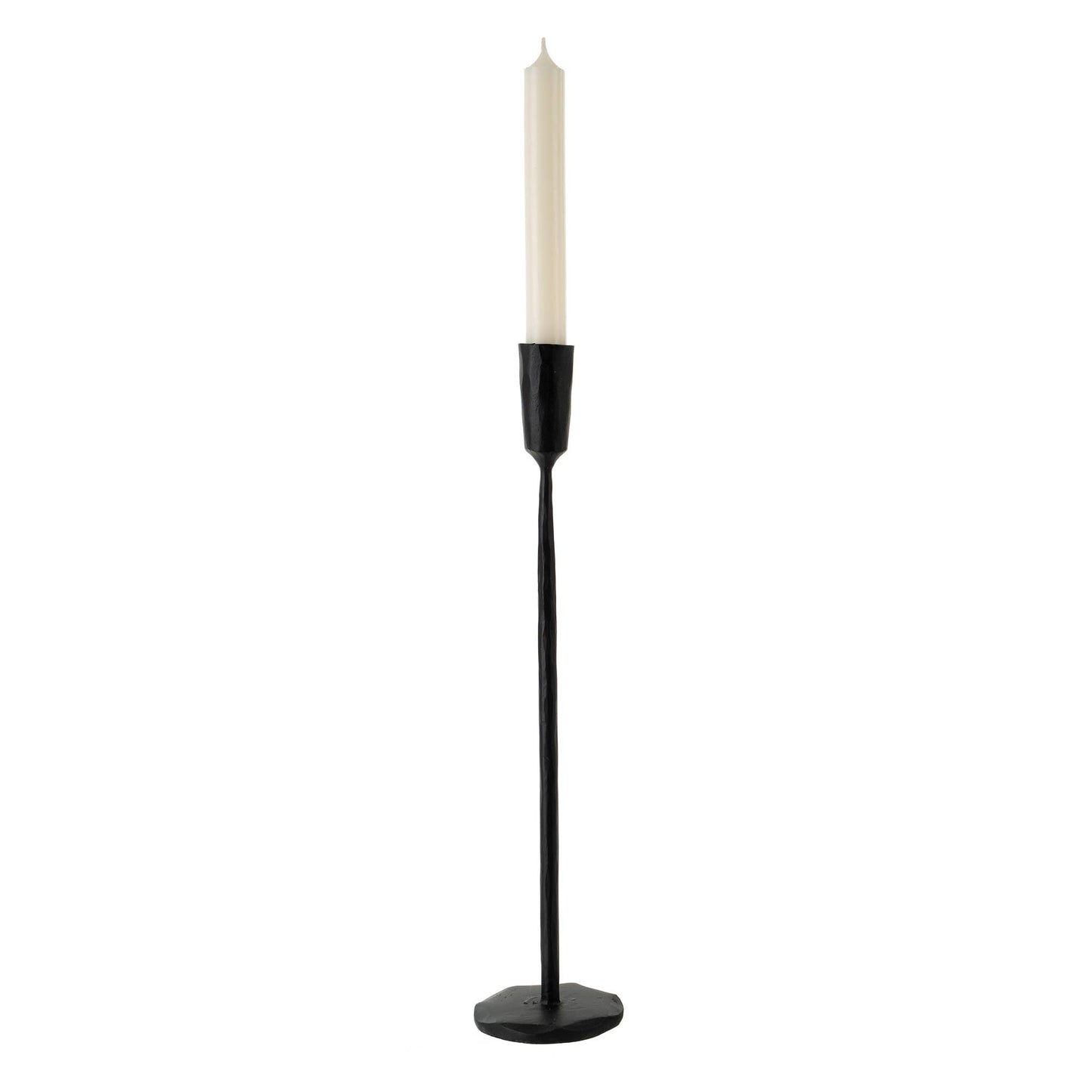 Luna Forged Candlestick L, Black