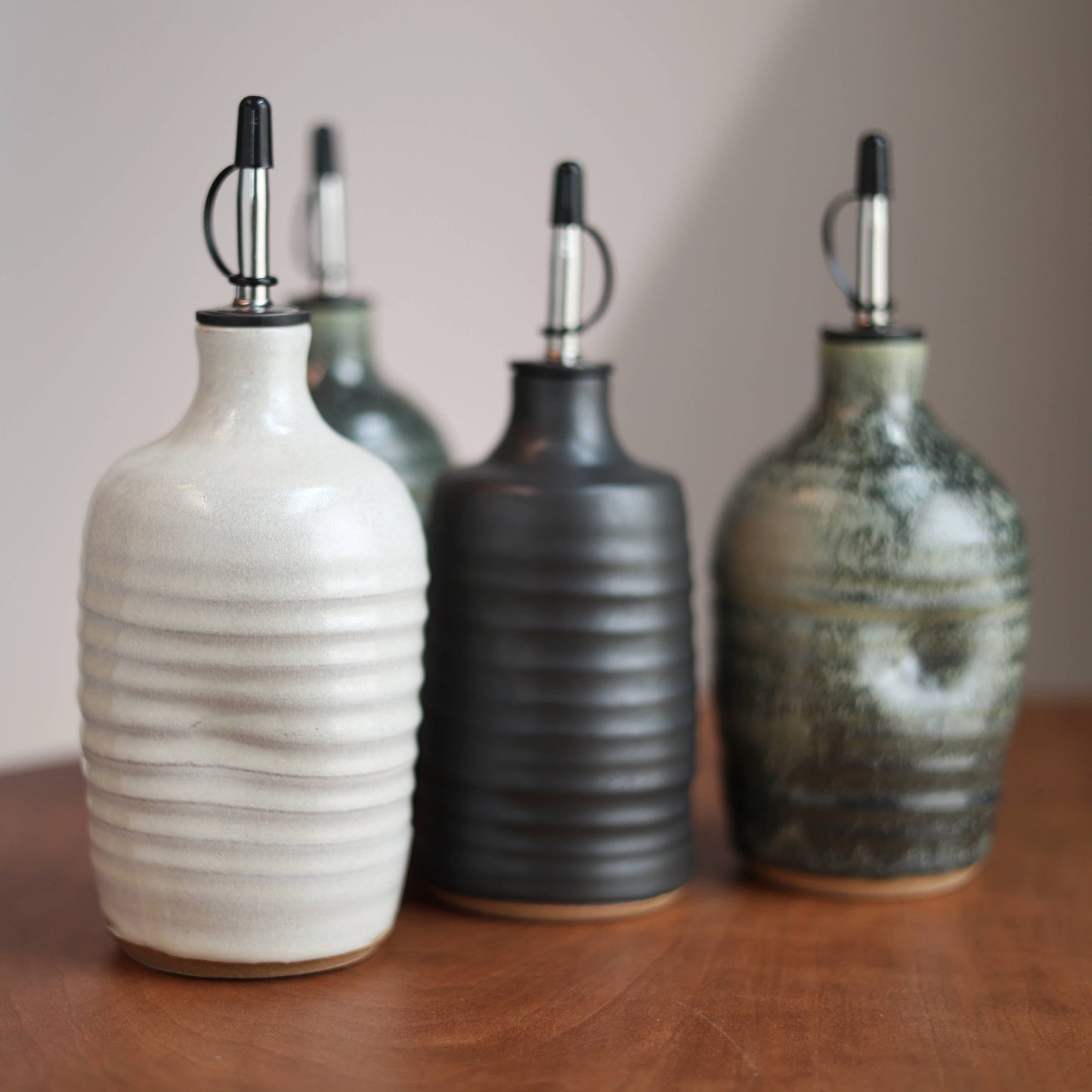 Artist Choice Olive Oil Cruet in Moss Green