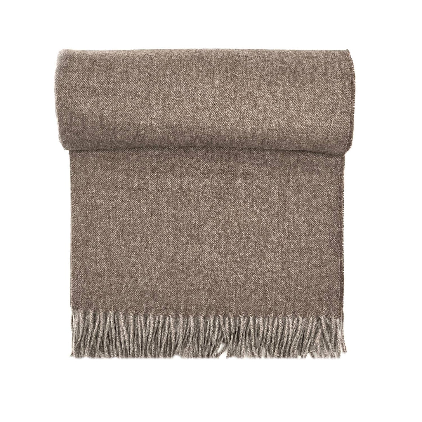 100% Baby Alpaca Throw - Hazelnut