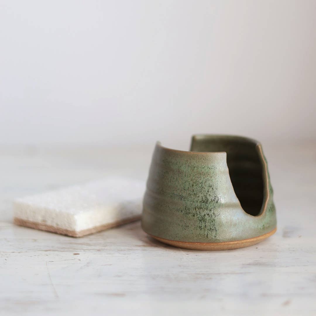 Sponge Holder in Moss Green