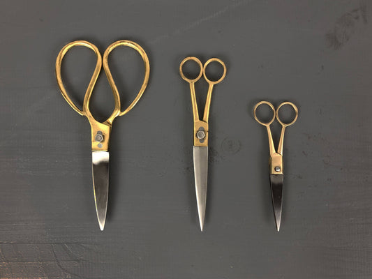 Shears Brass and Stainless Steel 7in
