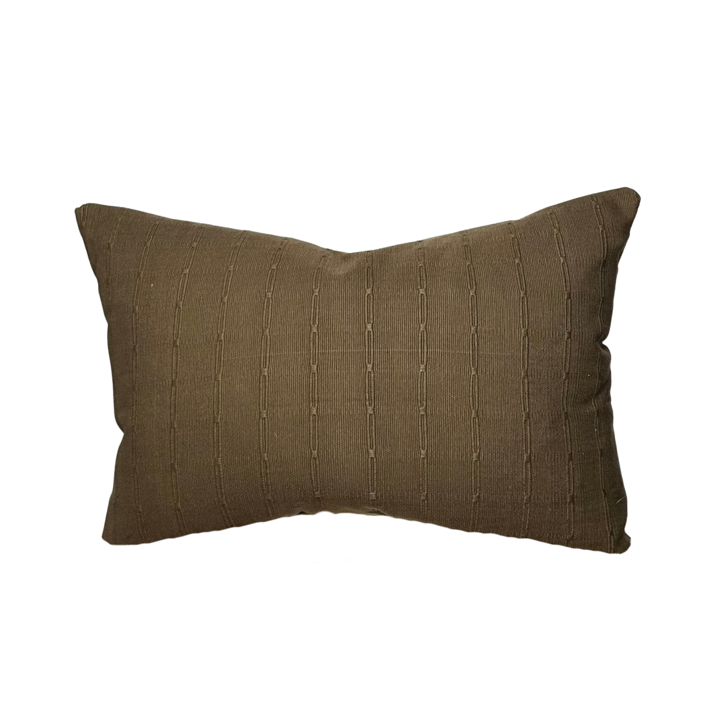 Graham | Cedar Brown Woven Stripe Pillow