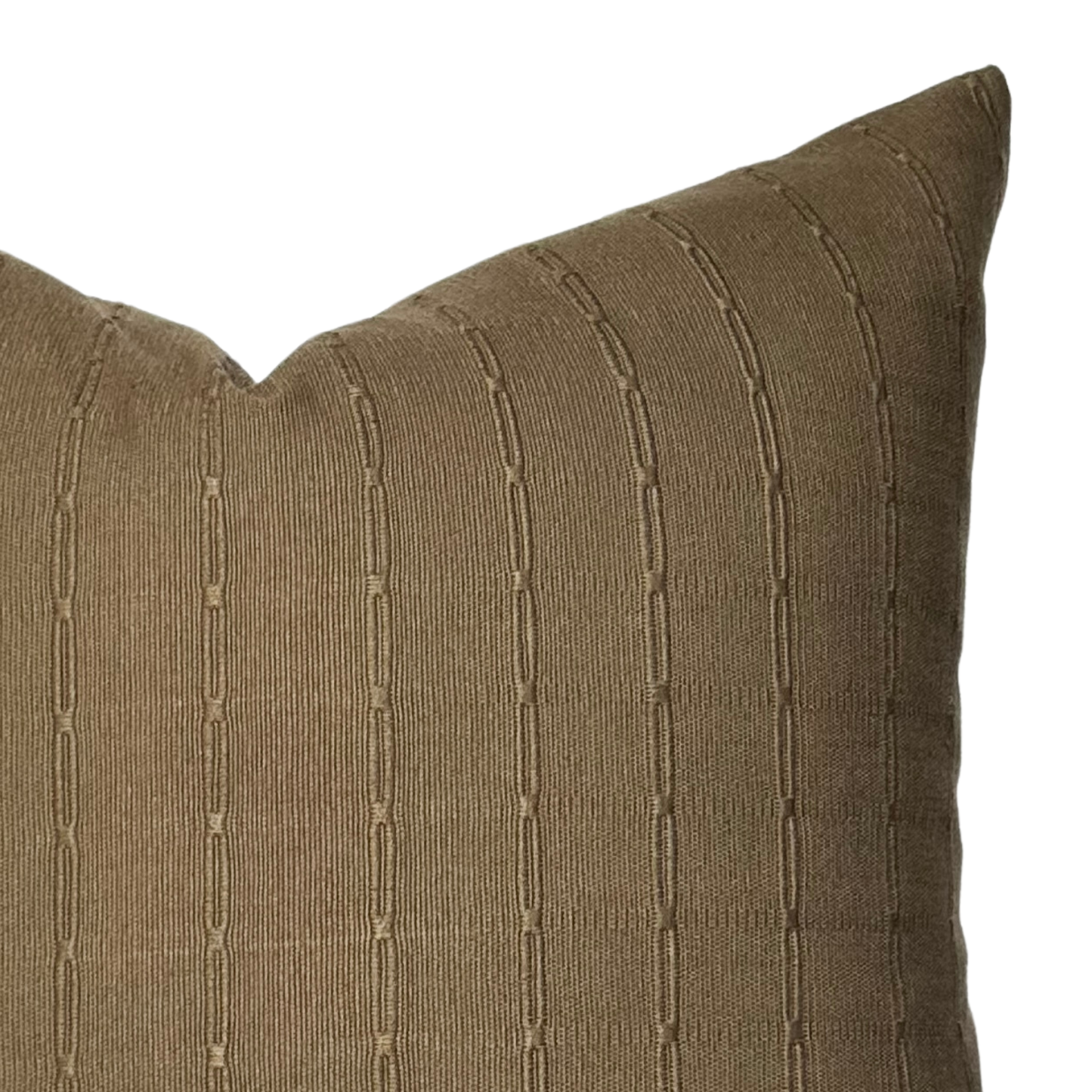 Graham | Cedar Brown Woven Stripe Pillow