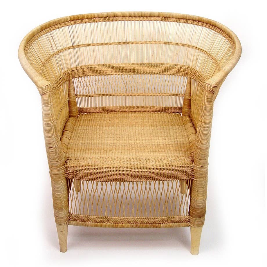 Handcrafted Malawi Cane Accent Chair