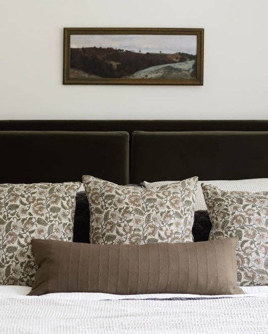 Graham | Cedar Brown Woven Stripe Pillow