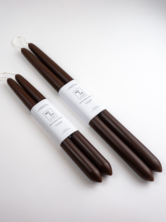 Chestnut | Dipped Beeswax Taper Candles | All Natural