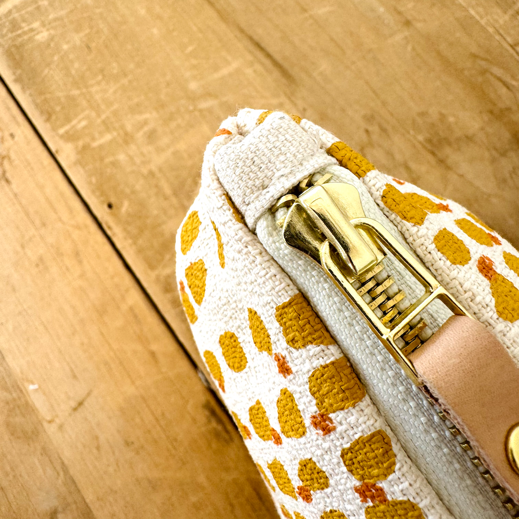 Yolk + Mustard Double Dot Laura Bag