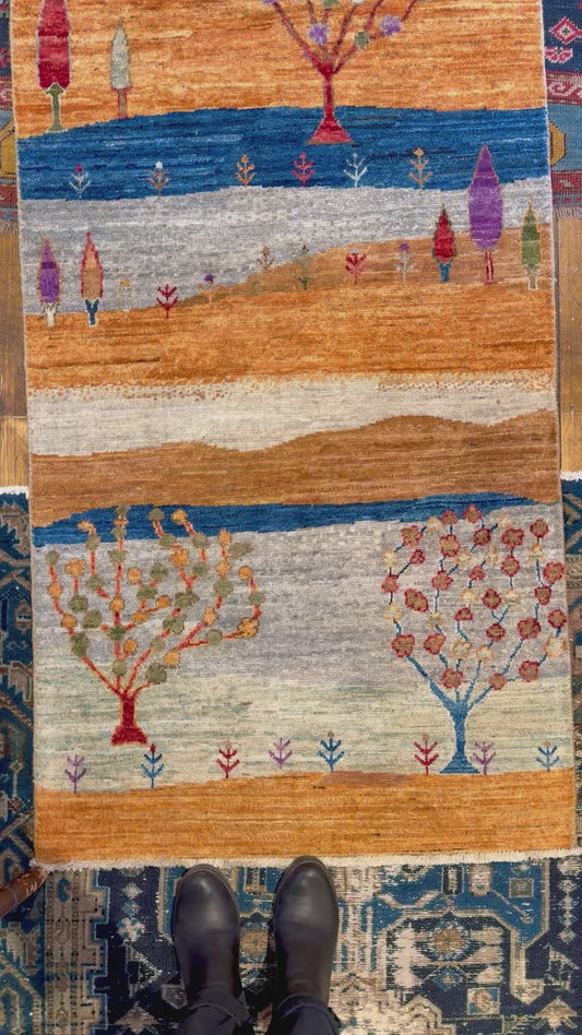 Wool runner rug